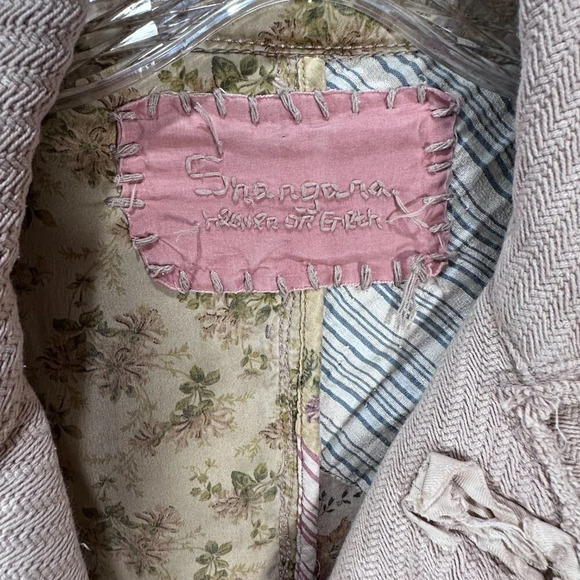 Shangana Light Dusty Rose Silk/Cotton Blend Blazer - Picture 3 of 4